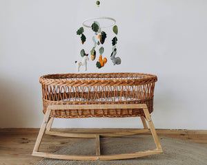 Nursery mobile with Moses Basket