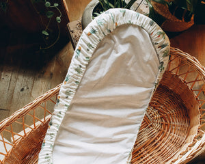Baby Moses Basket with cactuses sheet